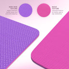 Yogii Yoga Mat - Non-Slip 6mm Thick TPE & Travel-friendly Yoga Mat - Perfect for Home & Gym Exercise Fitness & Pilates - With Laser Alignment Guides for Men & Women