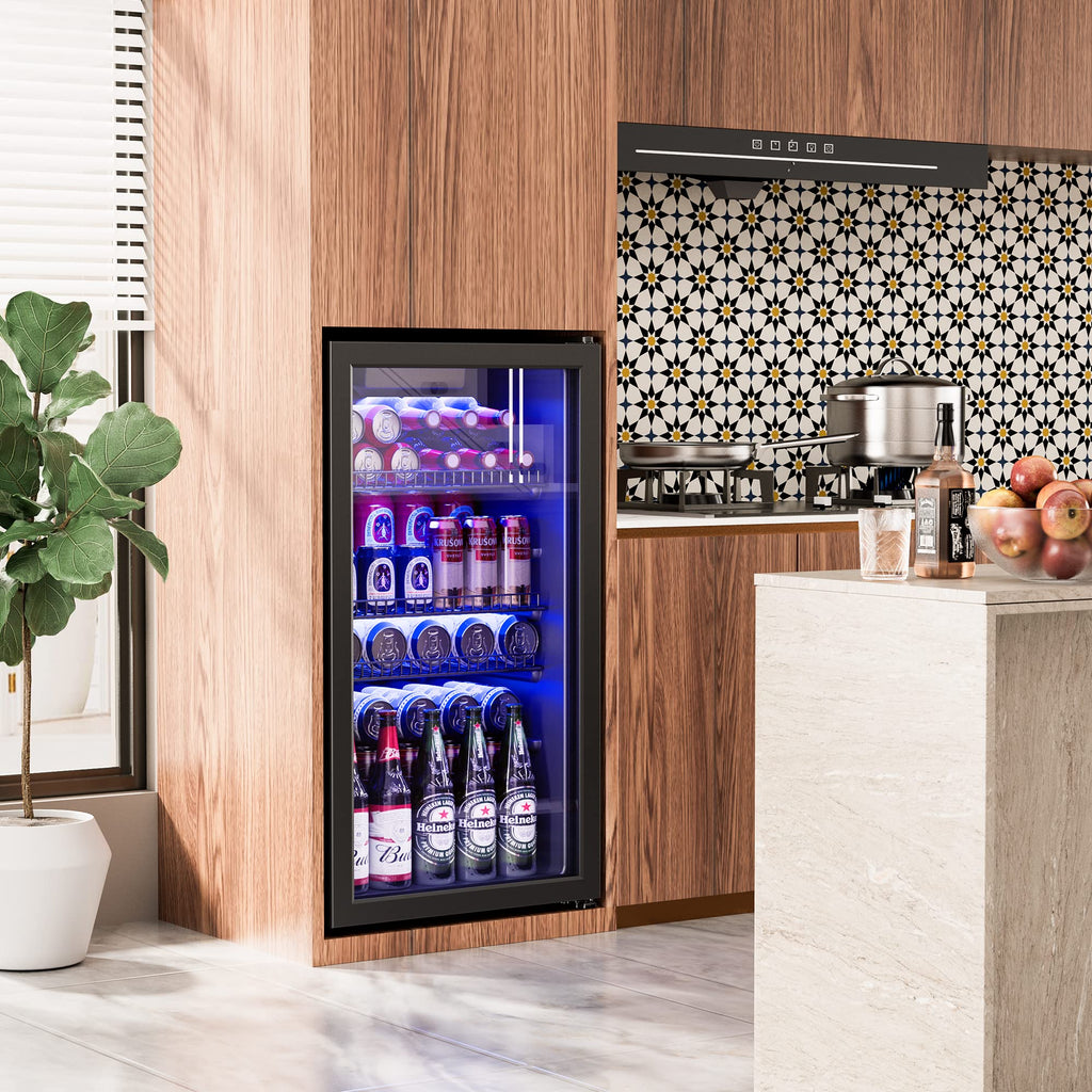 Beverage Refrigerator, 2.47 Cu.Ft Mini Fridge Beverage Cooler