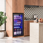 Beverage Refrigerator, 2.47 Cu.Ft Mini Fridge Beverage Cooler