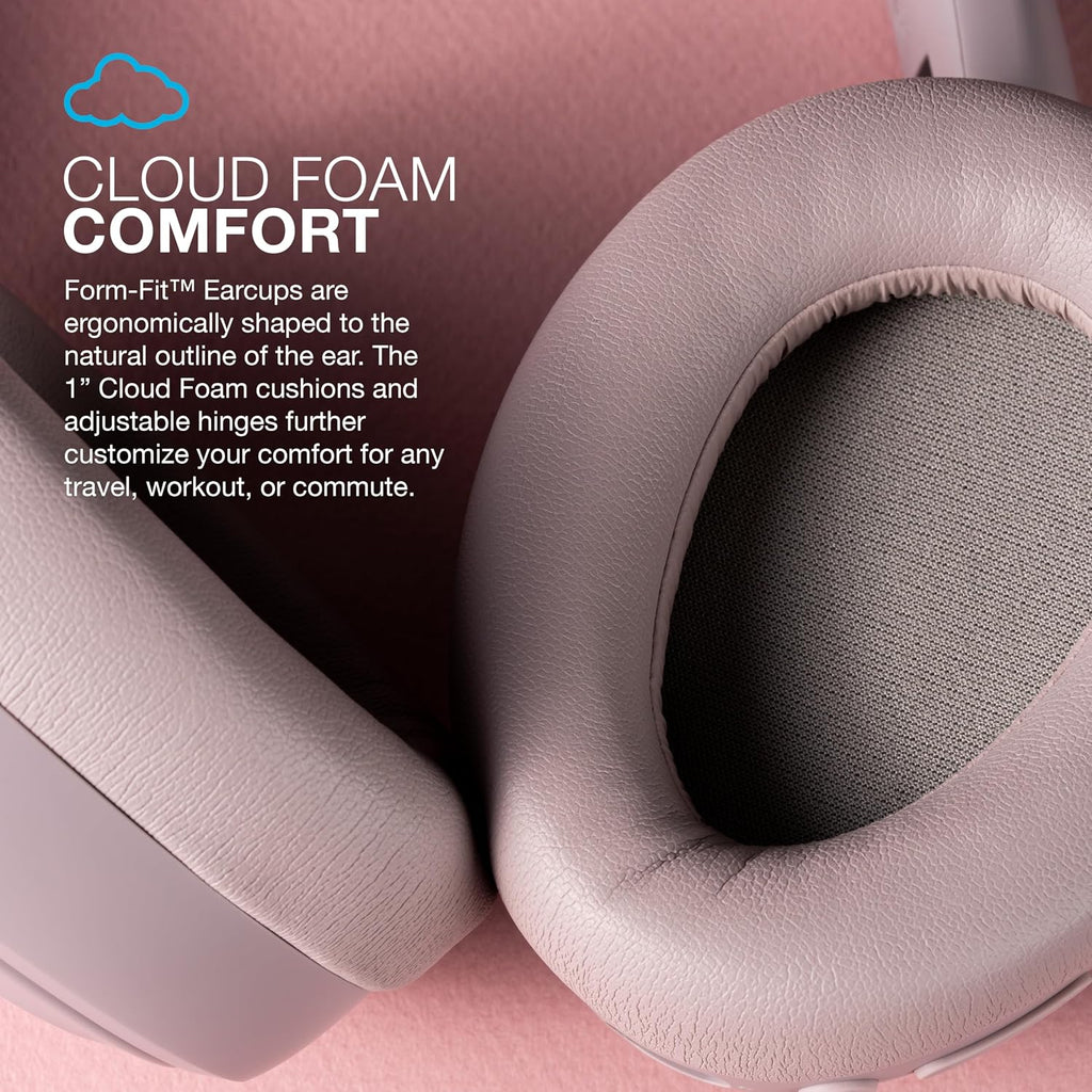 JLab JBuds Lux ANC Wireless Over-Ear Headphones, Mauve