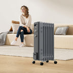 VonHaus Oil Filled Radiator 11 Fins – 2500W, 3 Heat Settings, 24 Hour Timer