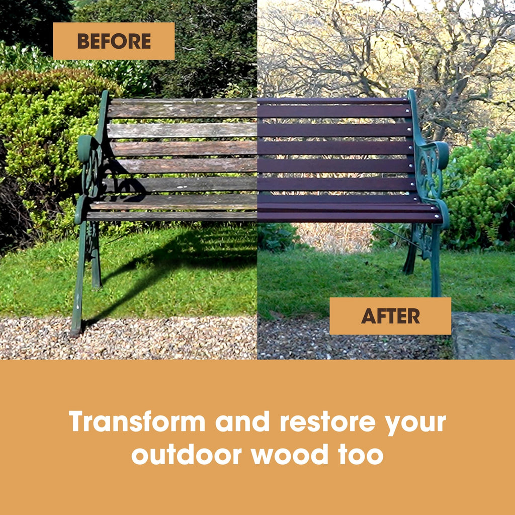 Furniture Clinic Wood Stain (Dark Oak) – Fast Drying, Highly Concentrated, and Easy-to-Apply Wood Stain for All Indoor & Outdoor Wood – Water Based & Non-Toxic – 250ml