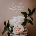 Wooden Custom Cake Topper with Your Text Personalised Party Decor Birthday Anniversary Far Away Christmas Graduation Wedding Engagement