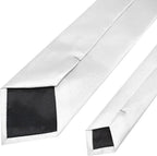 RBOCOTT Solid Color Tie Mens Necktie for Business and Wedding Party