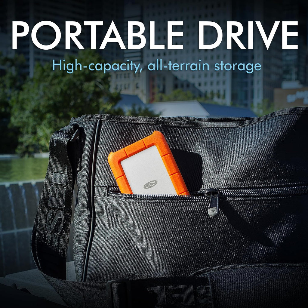 LaCie 5TB Rugged Portable Hard Drive | USB-C (STFR5000800)