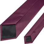 RBOCOTT Solid Color Tie Mens Necktie for Business and Wedding Party