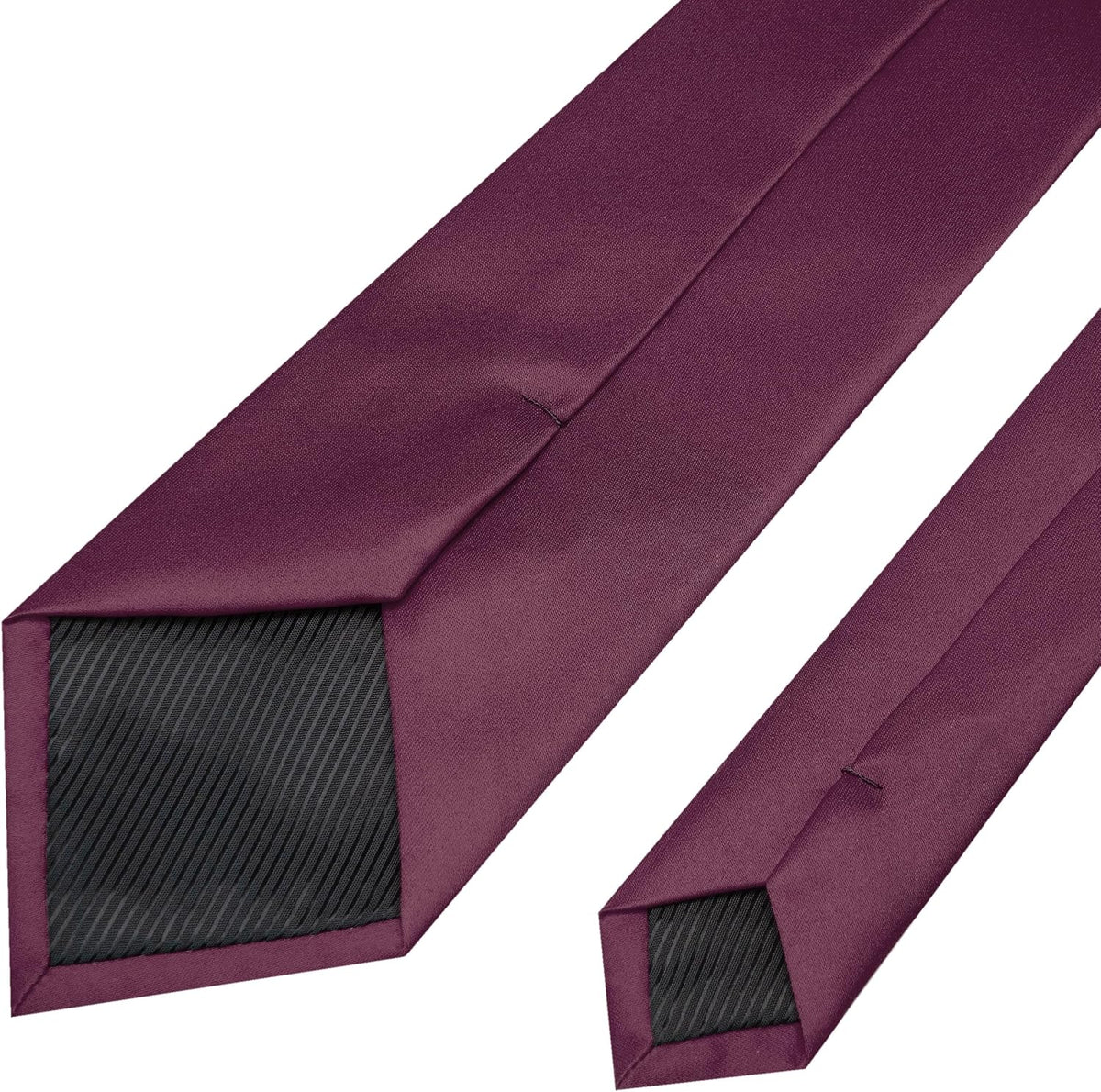 RBOCOTT Solid Color Tie Mens Necktie for Business and Wedding Party
