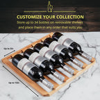 SCHMÉCKÉ 12 Bottle Compressor Wine Cooler Refrigerator w/Lock - Large Freestanding Wine Cellar For Red, White, Champagne or Sparkling Wine - 41f-64f Digital Temperature Control Fridge Stainless Steel