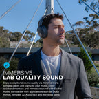 JLab JBuds Lux ANC Wireless Over-Ear Headphones, Mauve