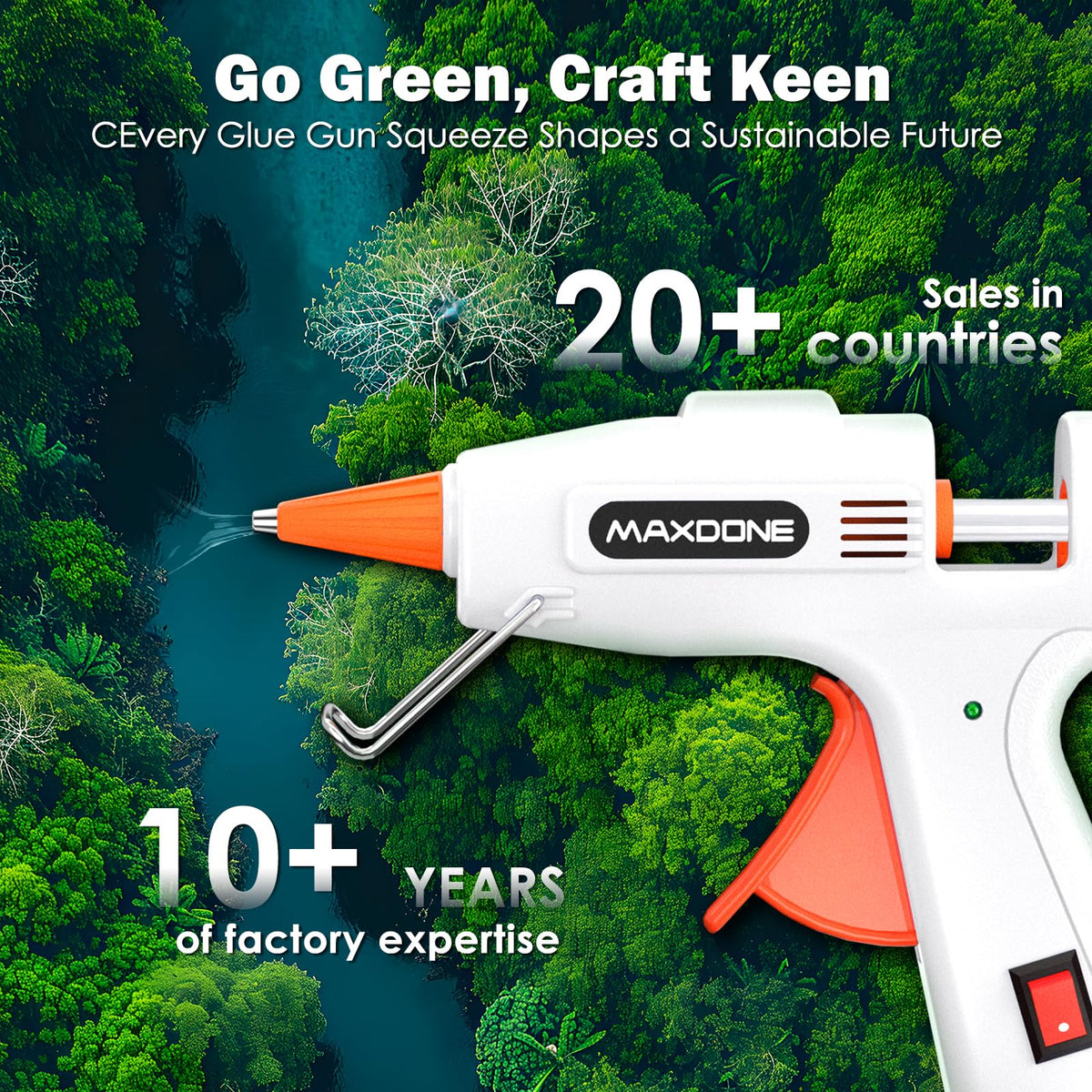 Mini Hot Glue Gun Kit 50W: Mini Glue Gun Fireproof Upgraded Version