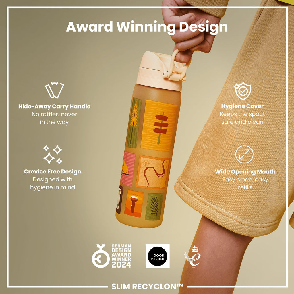 ION8 Leak Proof Water Bottle, 500ml (18oz), Fighter Jets
