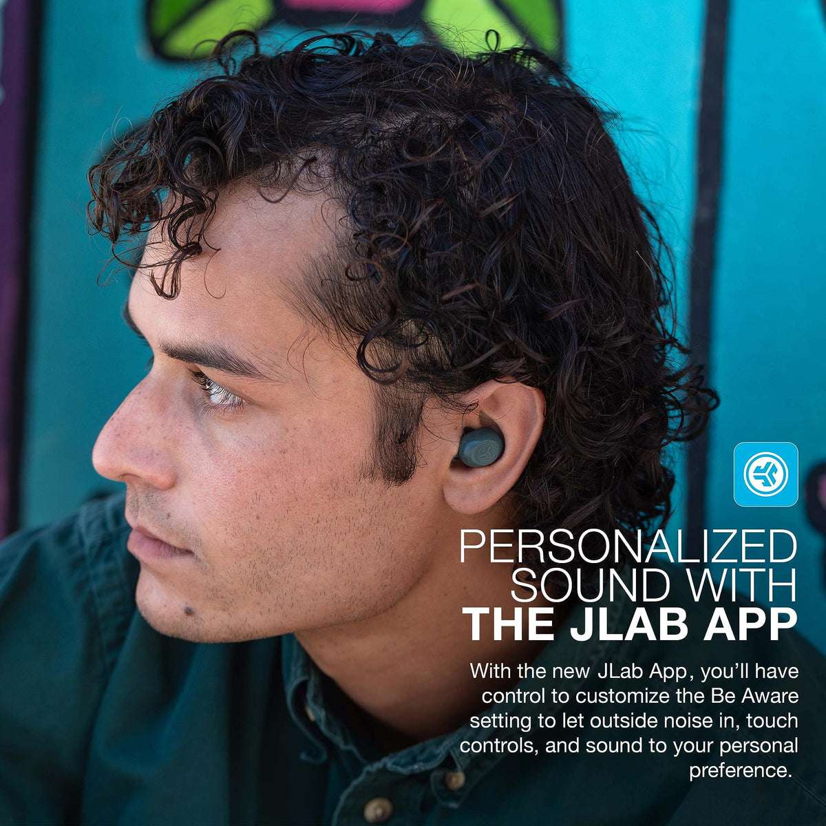 JLab JBuds Mini True Wireless Earbuds, Bluetooth Multipoint, Charcoal Black