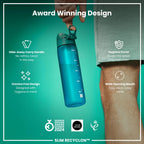 ION8 Leak Proof Water Bottle, 500ml (18oz), Fighter Jets