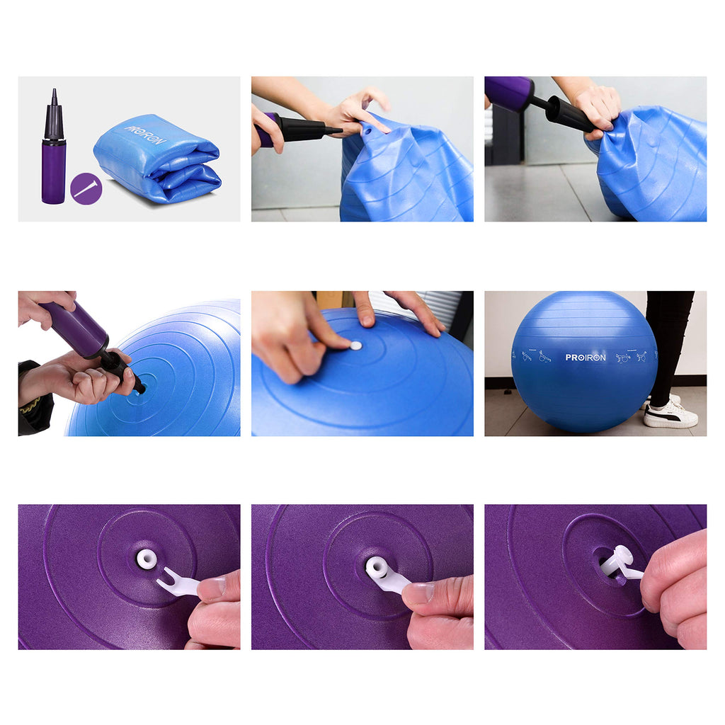 PROIRON Extra Thick Exercise Pregnancy Ball 55cm 65cm 75cm