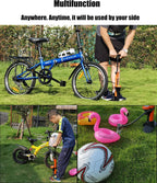 GOBKO Bike Pump Bicycle Floor Pump with Gauge, Bicycle Pumps with Presta and Schrader tire Pump multifunctional Air Pump for Road Bike MTB Sports Balls Pump High Pressure 160Psi &11Bar