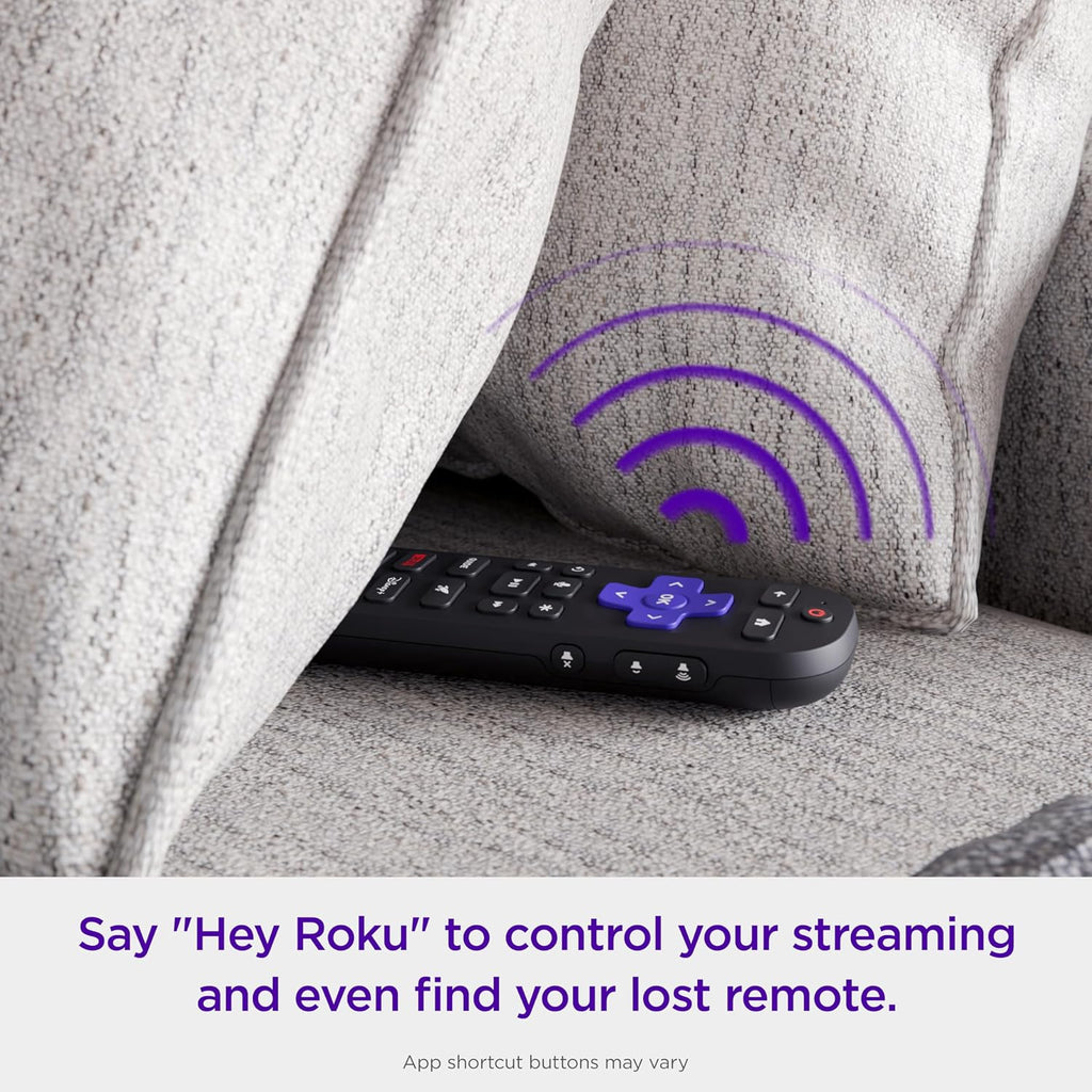 Roku Voice Remote Pro (2nd Ed.), TV Remote Control with Backlit Buttons