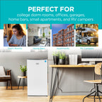 BLACK+DECKER 2.5 Cu. Ft. Compact Refrigerator, BCRK25V, Stainless Look