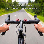 Bike Bell Bicycle Bell with Loud Crisp Clear Sound, Road and Mountain Bike Bell Adults Kids(8 colors)