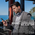 JLab JBuds Lux ANC Wireless Over-Ear Headphones, Mauve