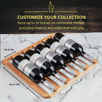 SCHMÉCKÉ 12 Bottle Compressor Wine Cooler Refrigerator w/Lock - Large Freestanding Wine Cellar For Red, White, Champagne or Sparkling Wine - 41f-64f Digital Temperature Control Fridge Stainless Steel